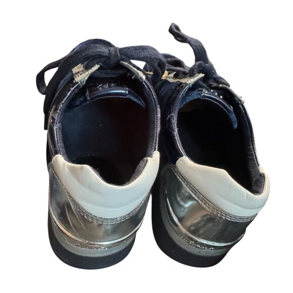 Michael Kors Royal Blue Velvet Tennis Shoe Size‎ 7.5 NWOB - Picture 7 of 11